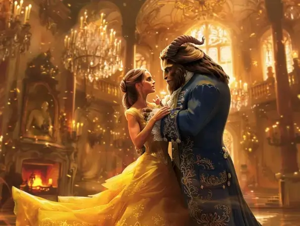 Capa da história A Bela e a Fera