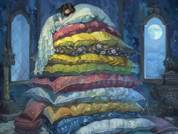 Capa da história A princesa e a ervilha