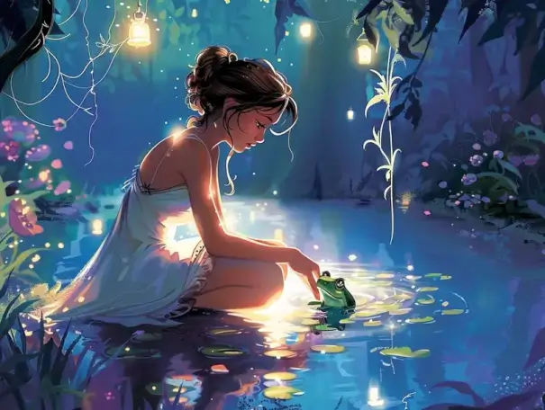 Capa da história A princesa e o sapo