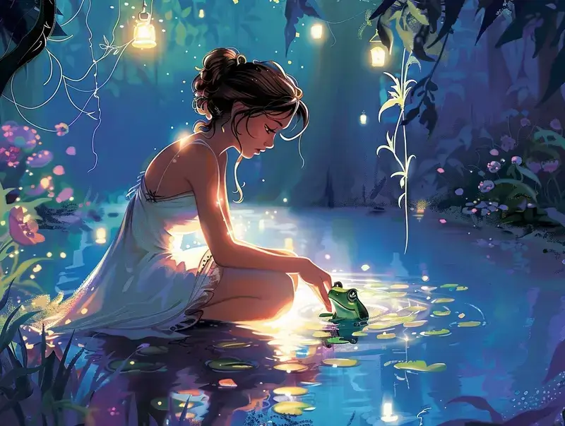 Capa da história A princesa e o sapo