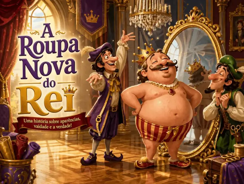 Capa da história A Roupa Nova do Rei