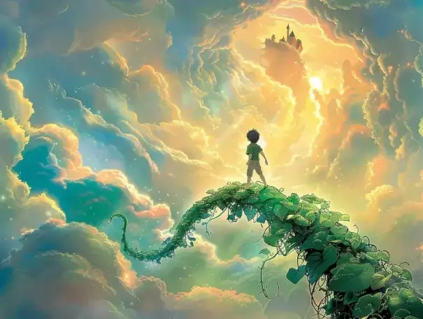 Capa da história João e o pé de feijão